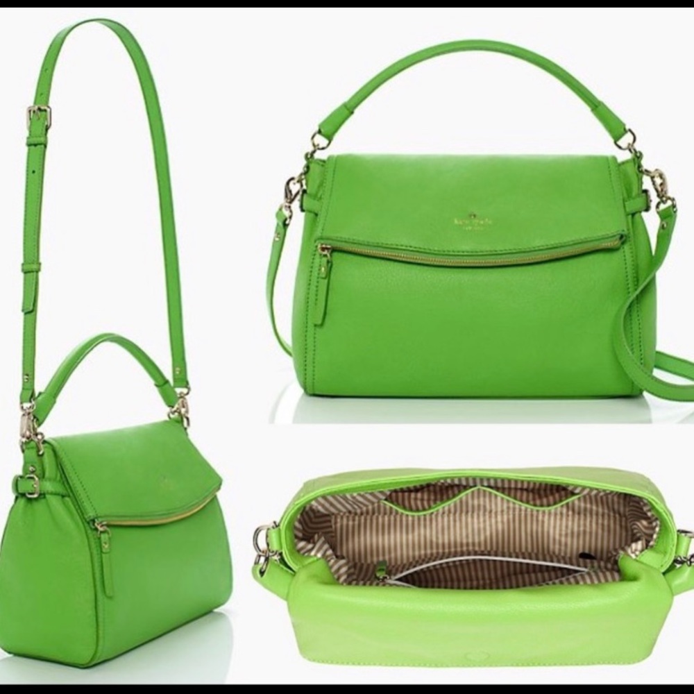 Kate Spade Cobble Hill Shamrock Little Minka EUC